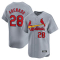Trusc St. Louis Cardinals #28 Nolan Arenado Player Gray Home Limited Stitched Jerseys
