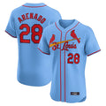 Trusc St. Louis Cardinals #28 Nolan Arenado Player Light Blue Home Limited Elite Stitched Jerseys