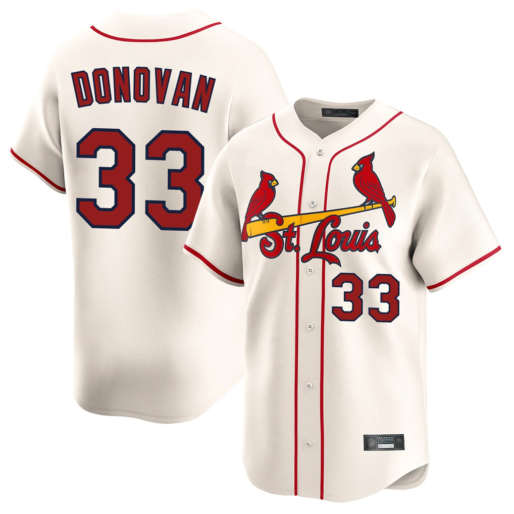 Trusc St. Louis Cardinals #33 Brendan Donovan Player Cream Home Limited Stitched Jerseys