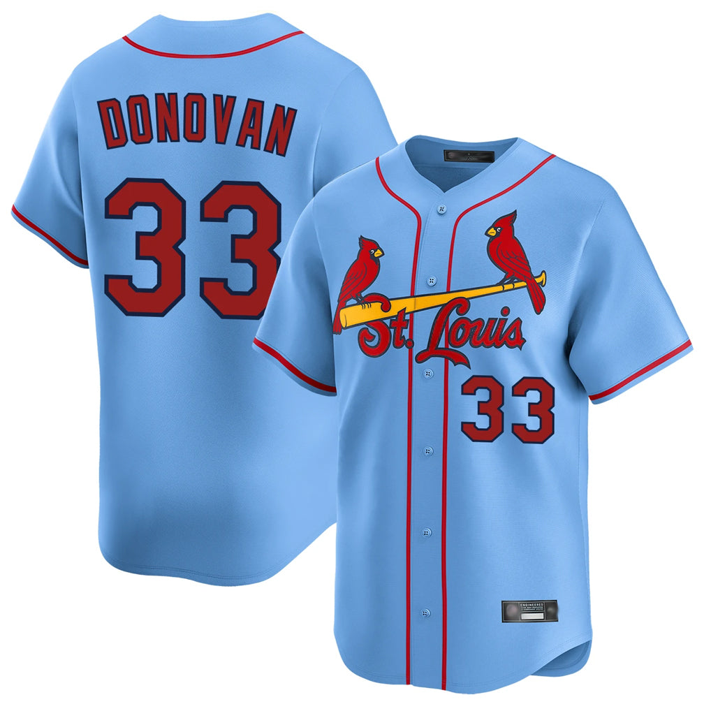 Trusc St. Louis Cardinals #33 Brendan Donovan Player Light Blue Home Limited Stitched Jerseys