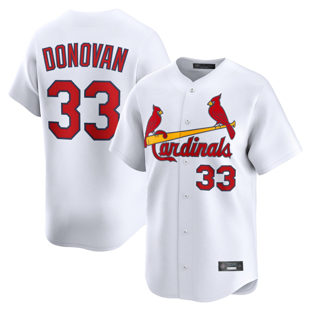 Trusc St. Louis Cardinals #33 Brendan Donovan Player White Home Limited Stitched Jerseys