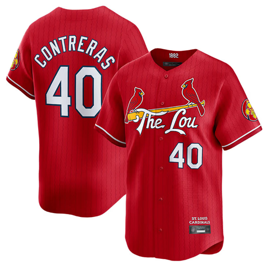 Trusc St. Louis Cardinals #40 Willson Contreras Player Red City Connect Limited Stitched Jerseys