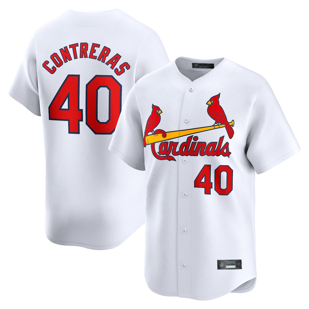 Trusc St. Louis Cardinals #40 Willson Contreras Player White Home Limited Stitched Jerseys