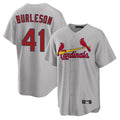 Trusc St. Louis Cardinals #41 Alec Burlesona Player Gray Home Game Stitched Jerseys