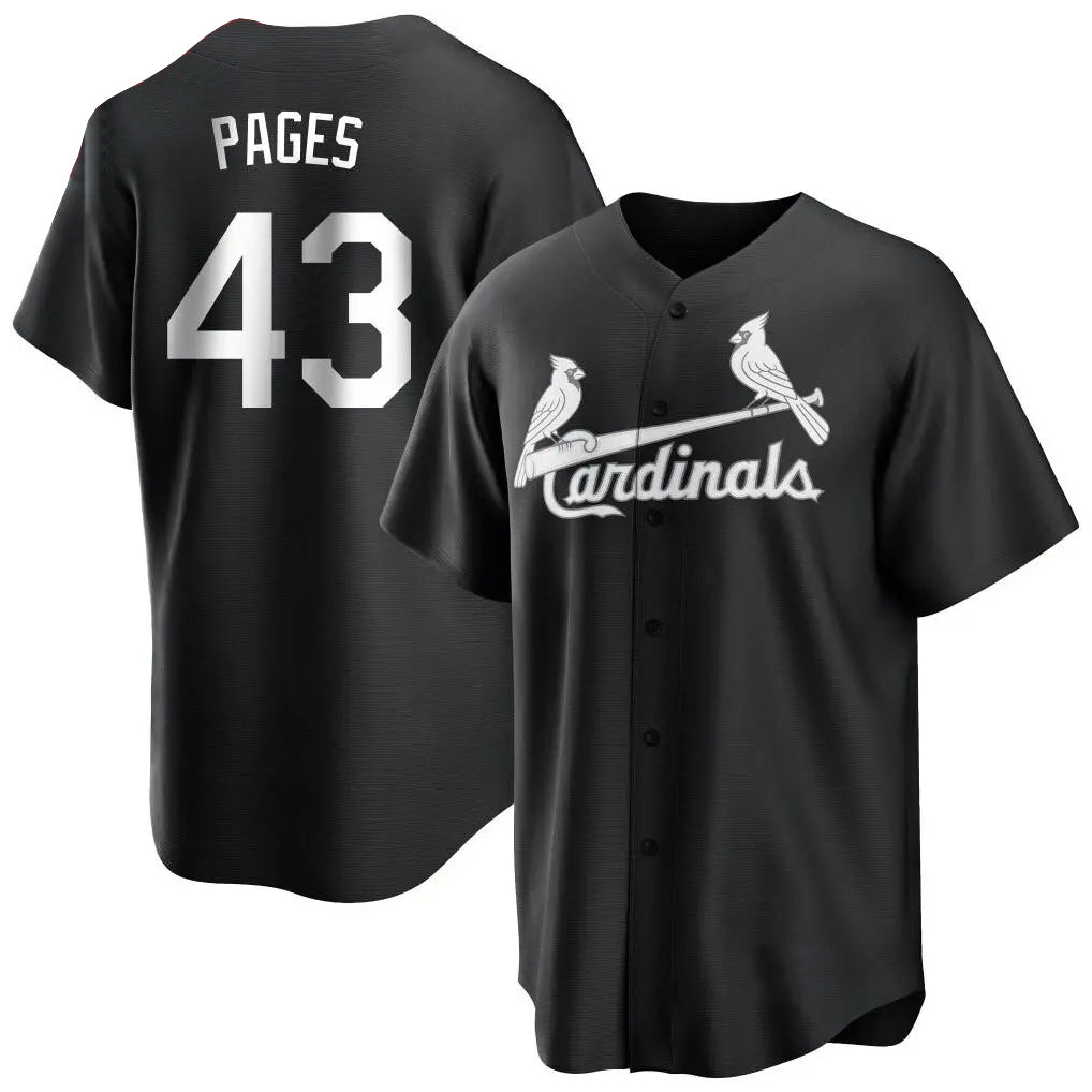 Trusc St. Louis Cardinals #43 Pedro Pages Player Black City Connect Home Limited Stitched Jerseys