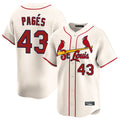 Trusc St. Louis Cardinals #43 Pedro Pages Player Cream Home Limited Stitched Jerseys