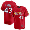 Trusc St. Louis Cardinals #43 Pedro Pages Player Red City Connect Limited Stitched Jerseys