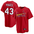 Trusc St. Louis Cardinals #43 Pedro Pages Player Red Home Game Stitched Jerseys