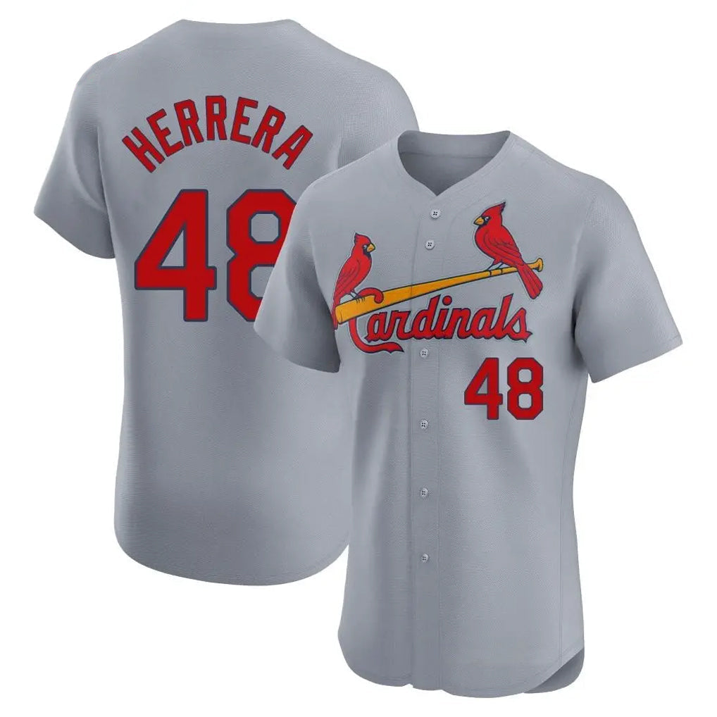Trusc St. Louis Cardinals #48 Ivan Herrera Player Gray Home Limited Elite Stitched Jerseys