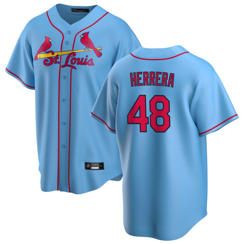 Trusc St. Louis Cardinals #48 Ivan Herrera Player Light Blue  Home Game Stitched Jerseys