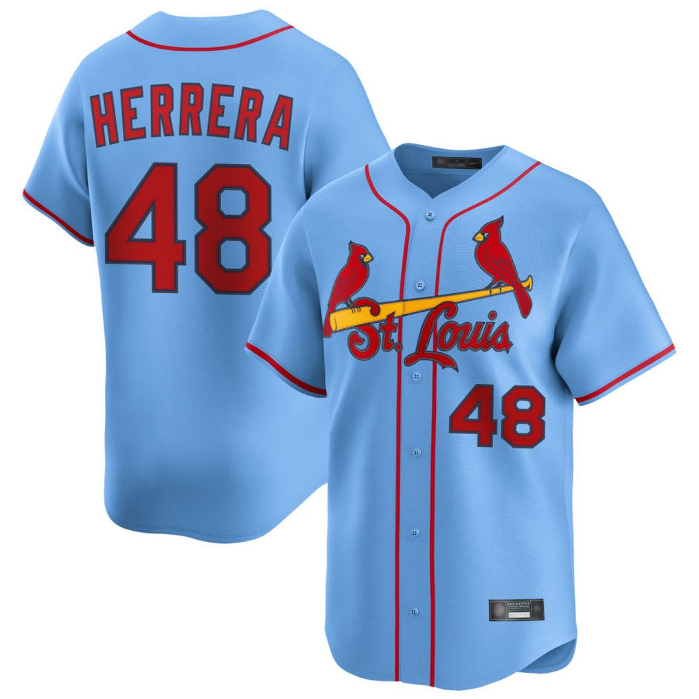 Trusc St. Louis Cardinals #48 Ivan Herrera Player Light Blue  Home Limited Stitched Jerseys
