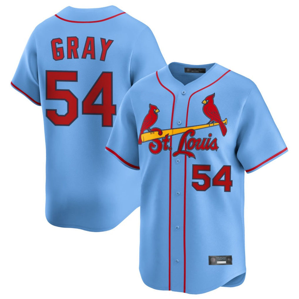 Trusc St. Louis Cardinals #54 Sonny Gray Player Light Blue Home Limited Stitched Jerseys