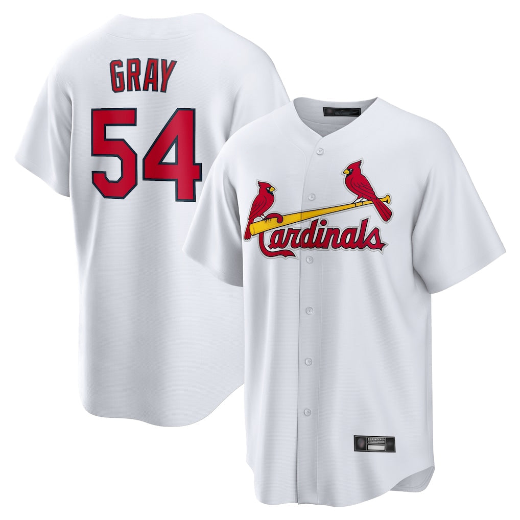 Trusc St. Louis Cardinals #54 Sonny Gray Player White Home Game Stitched Jerseys