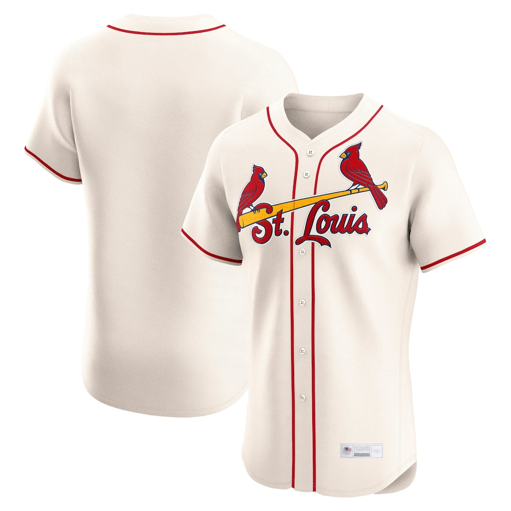 Trusc St. Louis Cardinals Blank Player Cream Home Limited Elite Stitched Jerseys