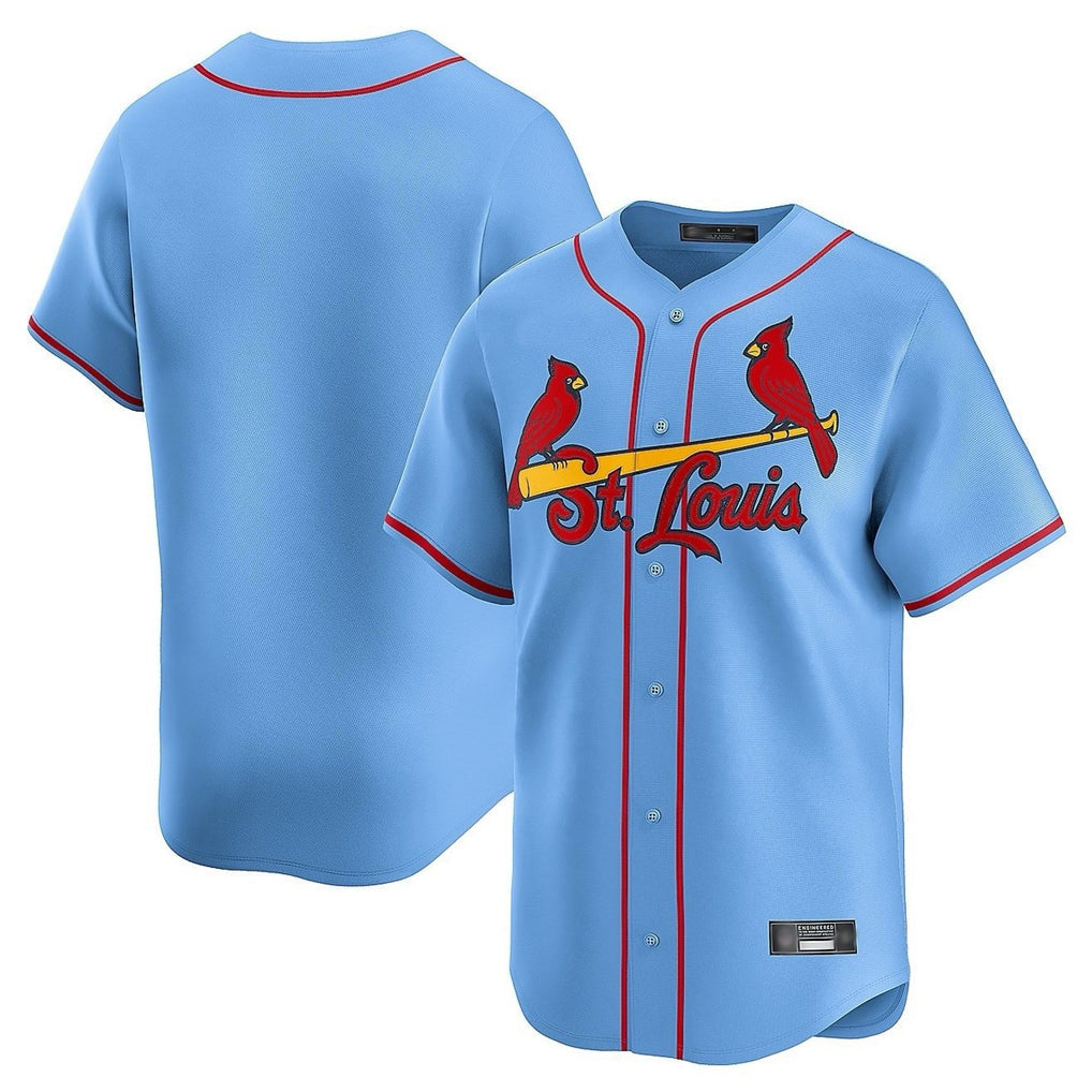Trusc St. Louis Cardinals Blank Player Light Blue Home Limited Stitched Jerseys