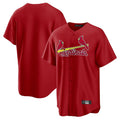 Trusc St. Louis Cardinals Blank Player Red Home Game Stitched Jerseys