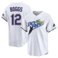 Trusc TB.Rays #12 Wade Boggs Player White City Connect Home Stitched Jerseys