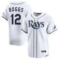 Trusc TB.Rays #12 Wade Boggs Player White Home Limited Stitched Jerseys