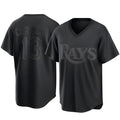 Trusc TB.Rays #13 Junior Caminero Player Black Home Game Stitched Jerseys