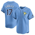 Trusc TB.Rays #17 Jake Fraley Player Light Blue Home Limited Stitched Jerseys