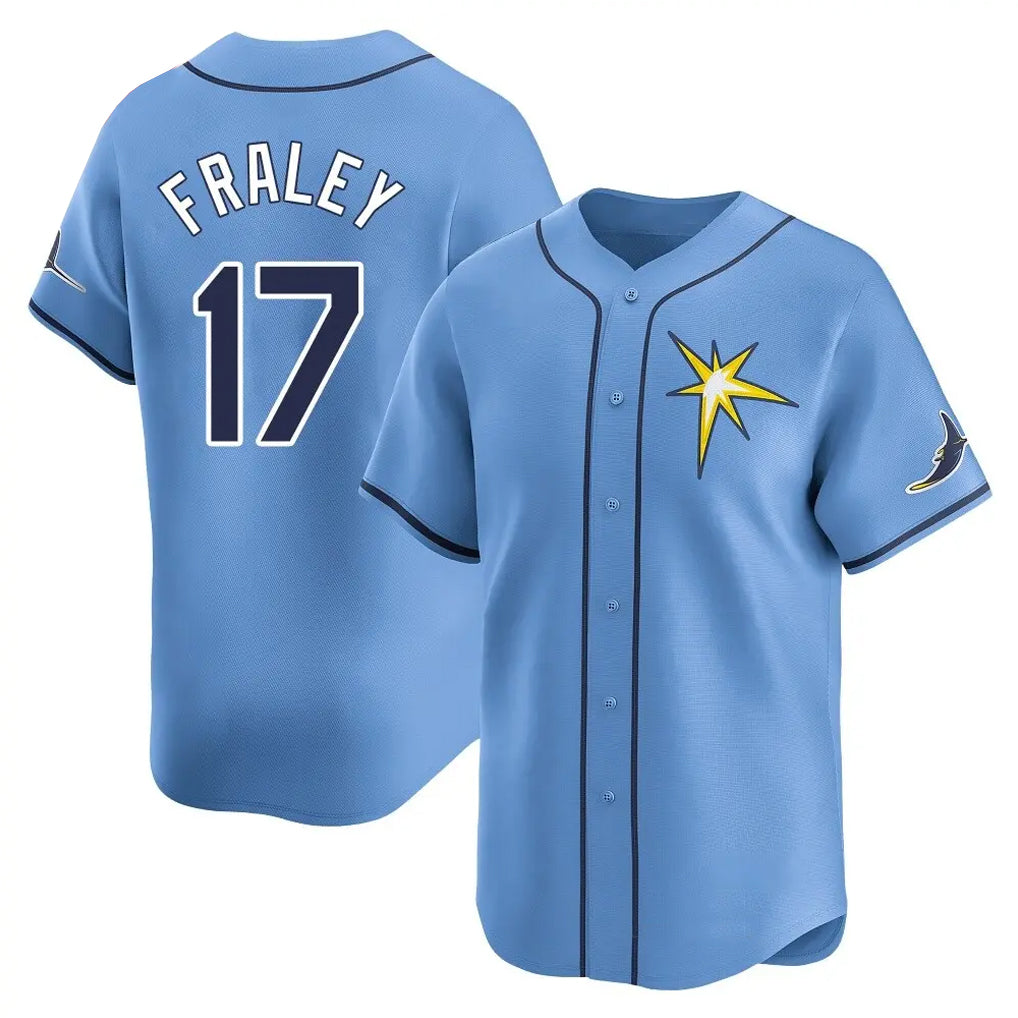 Trusc TB.Rays #17 Jake Fraley Player Light Blue Home Limited Stitched Jerseys