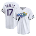 Trusc TB.Rays #17 Jake Fraley Player White City Connect Home Stitched Jerseys