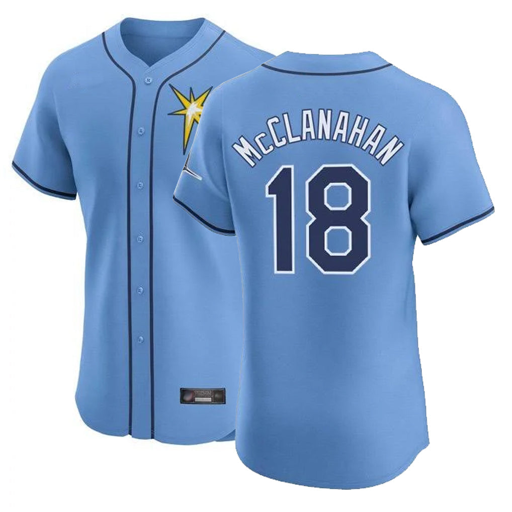 Trusc TB.Rays #18 Shane McClanahan Player Light Blue Home Limited Stitched Jerseys