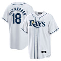 Trusc TB.Rays #18 Shane McClanahan Player White Home Game Stitched Jerseys