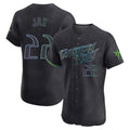 Trusc TB.Rays #22 Griffin Jax Player Black City Connect Home Limited Elite Stitched Jerseys