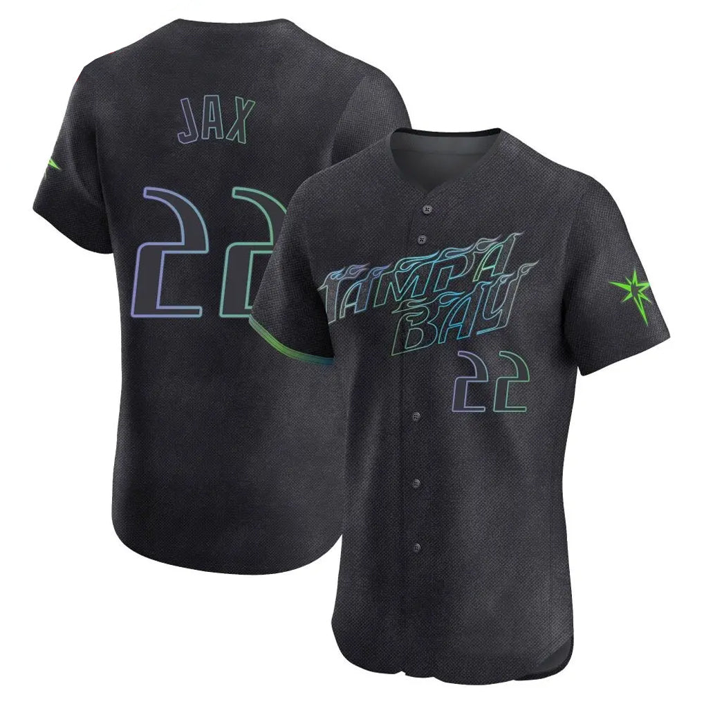 Trusc TB.Rays #22 Griffin Jax Player Black City Connect Home Limited Elite Stitched Jerseys