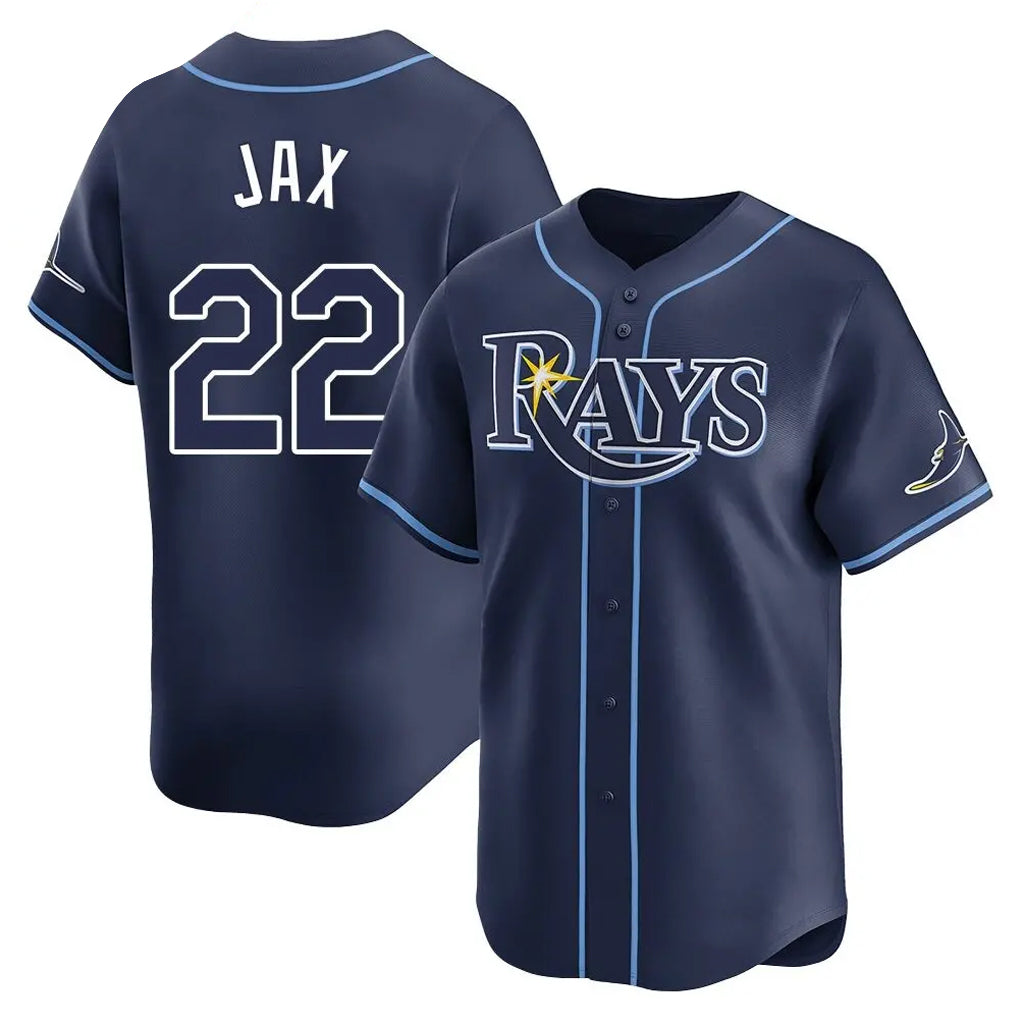 Trusc TB.Rays #22 Griffin Jax Player Navy Home Limited Stitched Jerseys