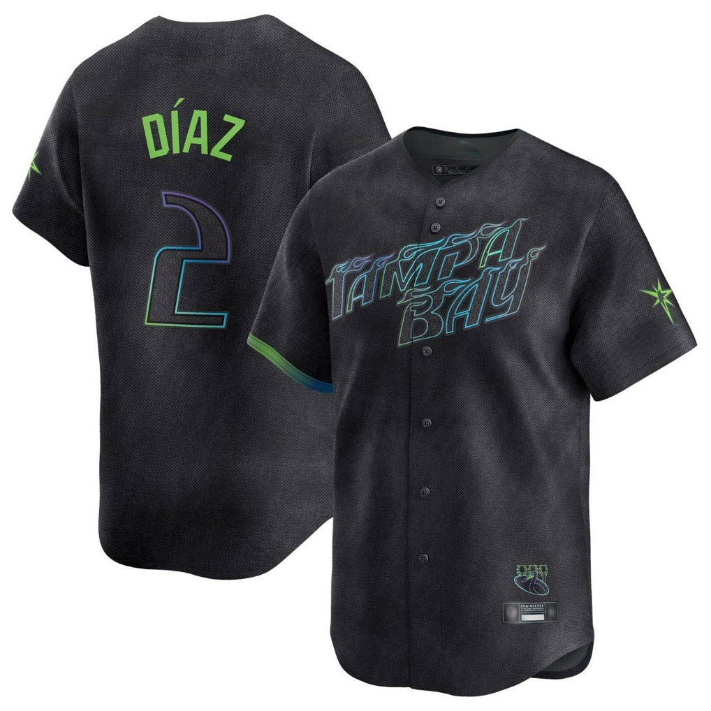 Trusc TB.Rays #2 Yandy Diaz Player Black City Connect Home Limited Stitched Jerseys