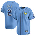 Trusc TB.Rays #2 Yandy Diaz Player Light Blue Home Limited Stitched Jerseys