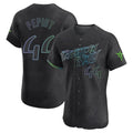 Trusc TB.Rays #44 Ryan Pepiot Player Black City Connect Home Limited Elite Stitched Jerseys