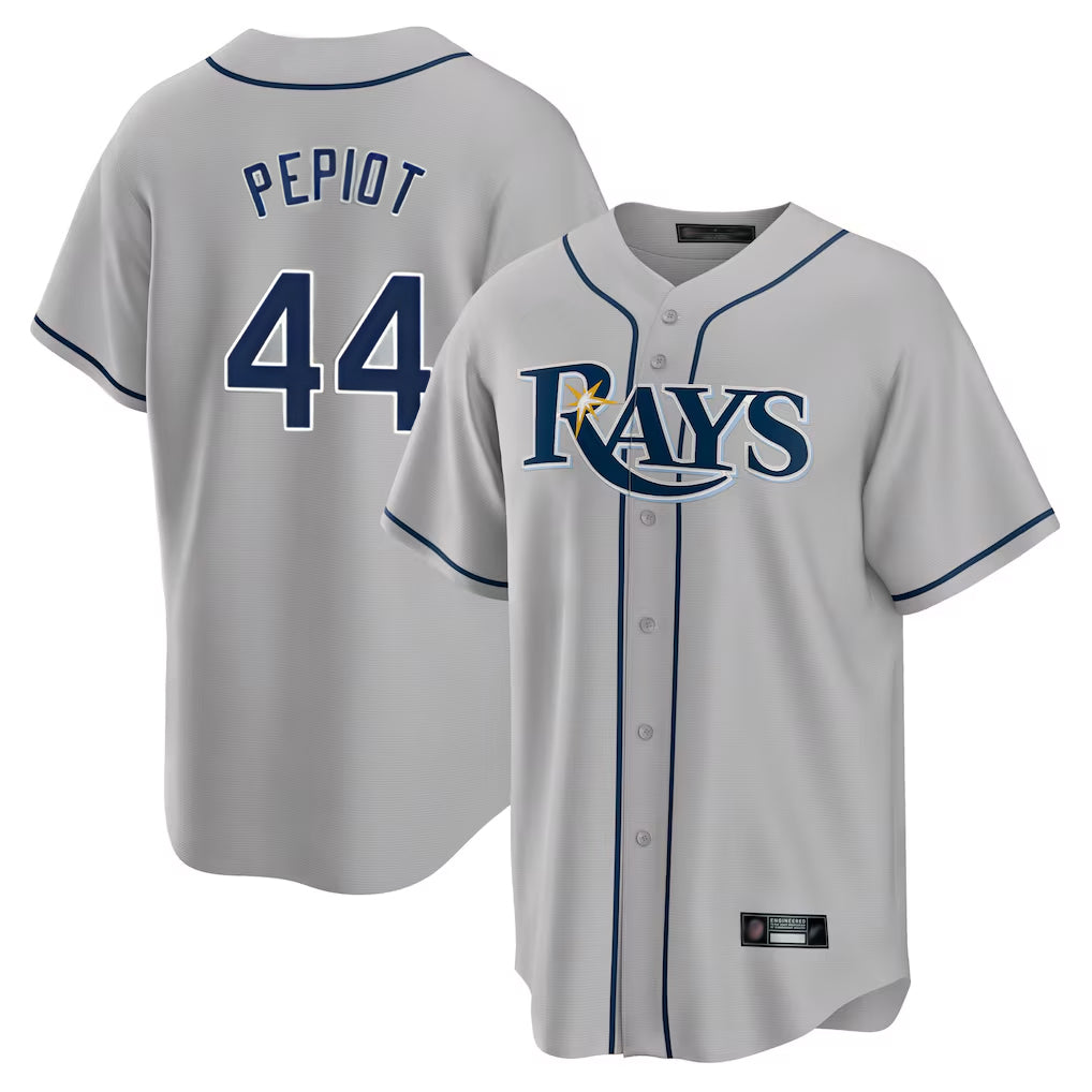 Trusc TB.Rays #44 Ryan Pepiot Player Gray Home Limited Stitched Jerseys