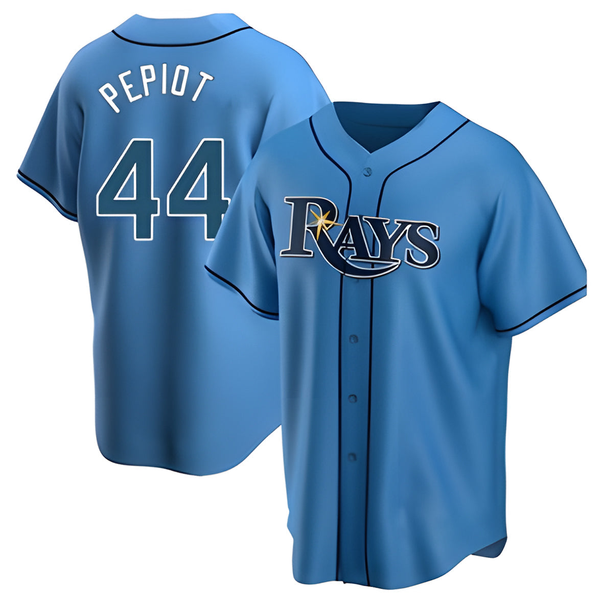 Trusc TB.Rays #44 Ryan Pepiot Player Light Blue Home Game Stitched Jerseys