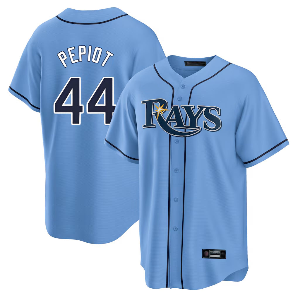 Trusc TB.Rays #44 Ryan Pepiot Player Light Blue Home Limited Stitched Jerseys