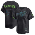Trusc TB.Rays #57 Drew Rasmussen Player Black City Connect Home Limited Stitched Jerseys