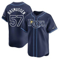 Trusc TB.Rays #57 Drew Rasmussen Player Navy Home Limited Stitched Jerseys