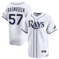 Trusc TB.Rays #57 Drew Rasmussen Player White Home Limited Stitched Jerseys