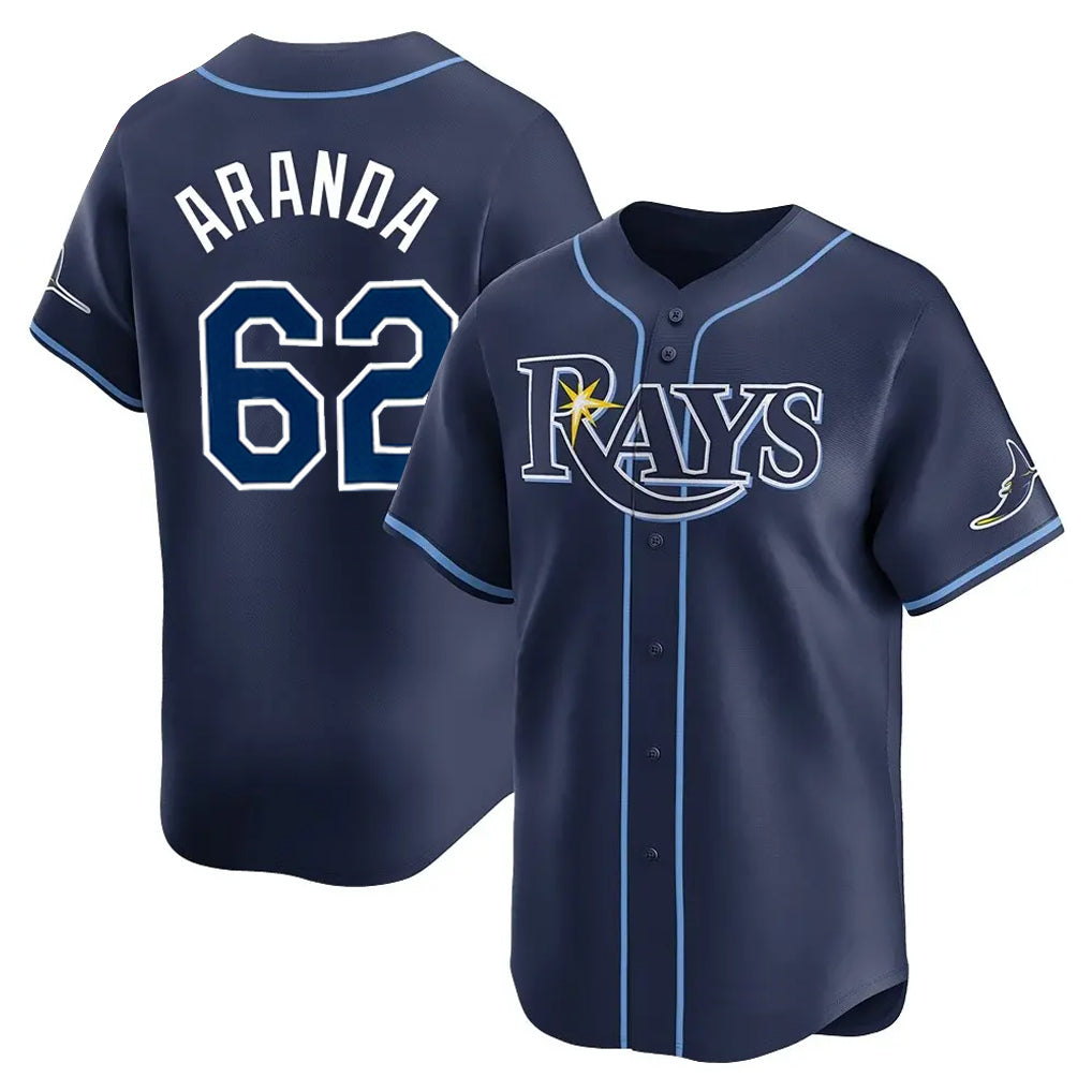 Trusc TB.Rays #62 Jonathan Aranda Player Navy Home Limited Stitched Jerseys
