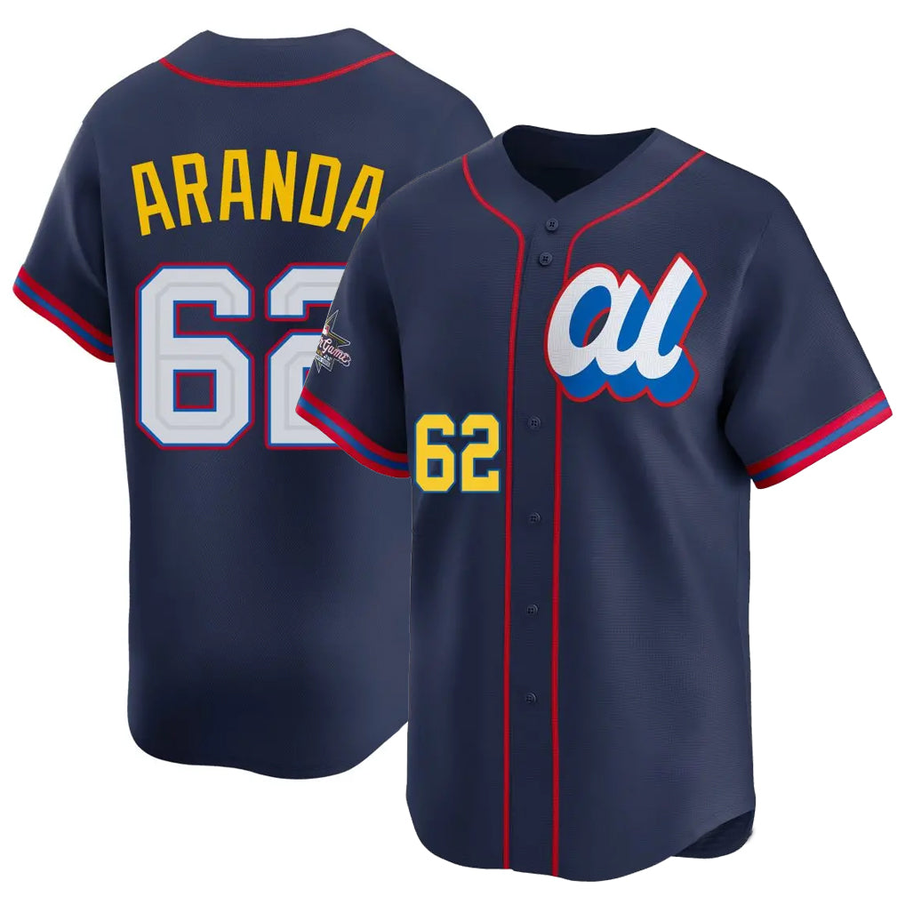 Trusc TB.Rays #62 Jonathan Aranda Player Navy Limited American League All-Star Edition Stitched Jerseys