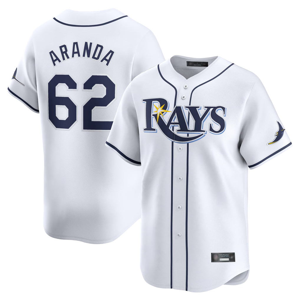 Trusc TB.Rays #62 Jonathan Aranda Player White Home Limited Stitched Jerseys