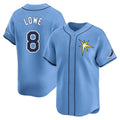 Trusc TB.Rays #8 Brandon Lowe Player Light Blue Home Limited Stitched Jerseys