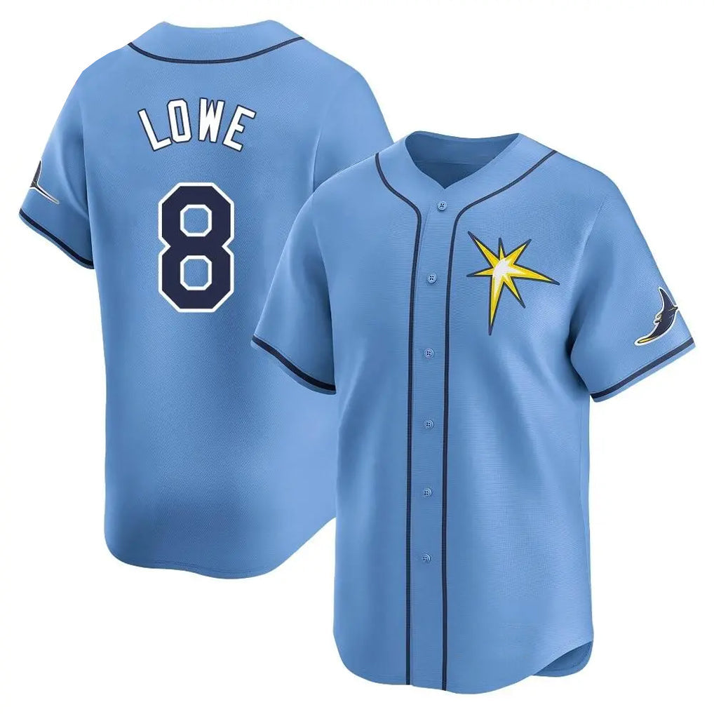 Trusc TB.Rays #8 Brandon Lowe Player Light Blue Home Limited Stitched Jerseys
