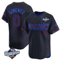 Trusc T.Blue Jays #0 Andres Gimenez Player Black 2025 World Series City Connect Stitched Jerseys