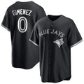 Trusc T.Blue Jays #0 Andres Gimenez Player Black Home Game Stitched Jerseys