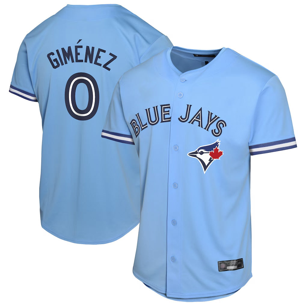 Trusc T.Blue Jays #0 Andres Gimenez Player Blue Home Game Stitched Jerseys