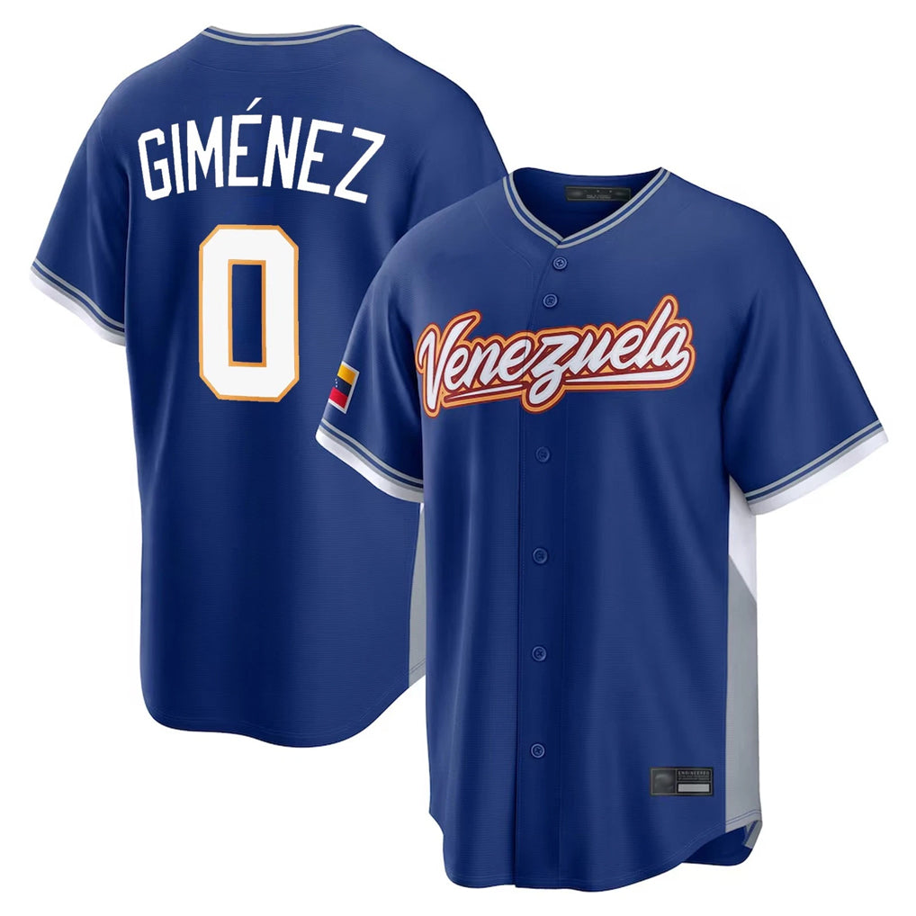 Trusc T.Blue Jays #0 Andres Gimenez Player Royal 2026 World Series Classic Limited Stitched Jerseys