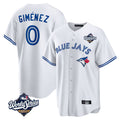 Trusc T.Blue Jays #0 Andres Gimenez Player White 2025 World Series Game Stitched Jerseys